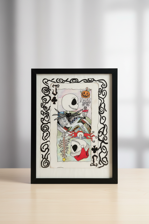 Jack Skellington playing card print